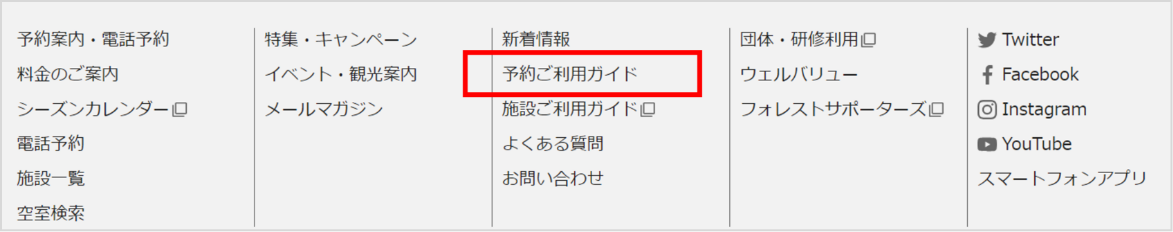 予約方法等